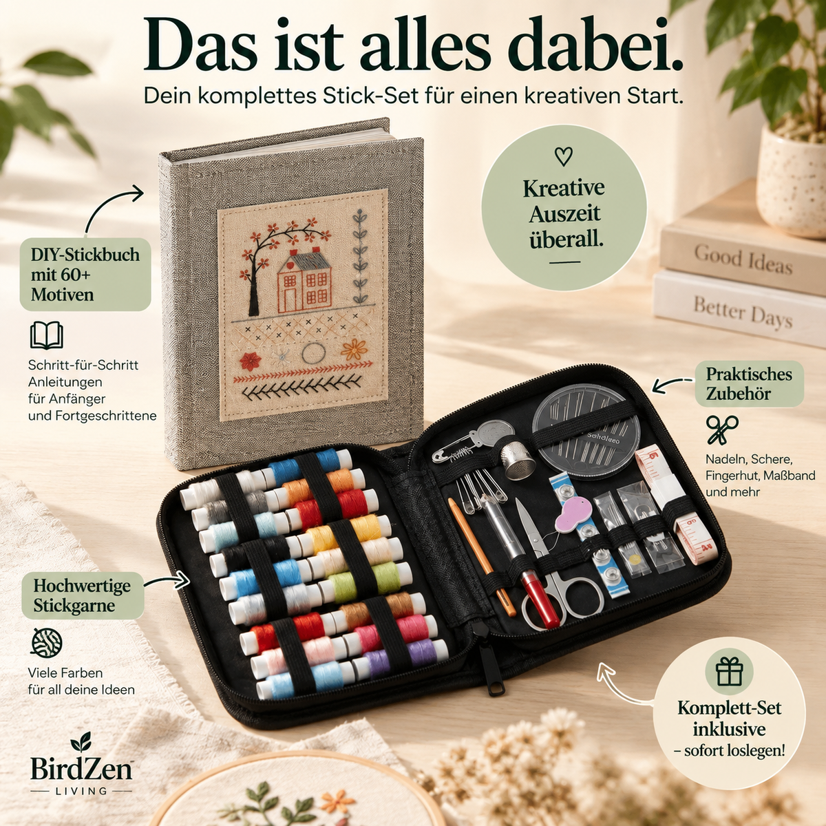 DIY Stickereibuch mit 60+ Designs