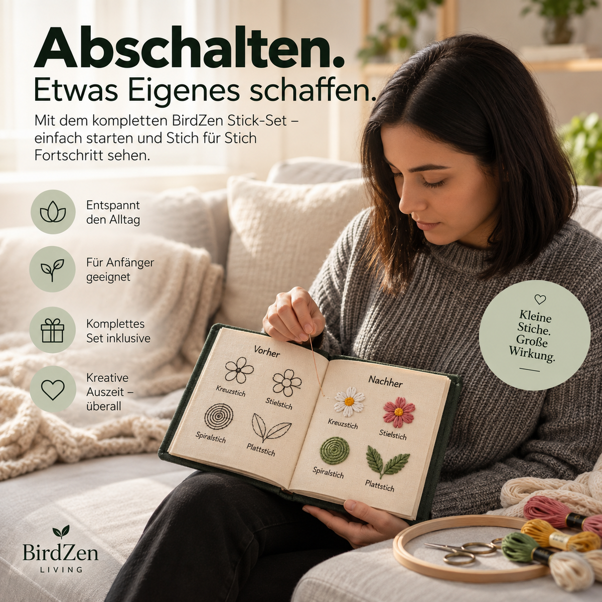 DIY Stickereibuch mit 60+ Designs